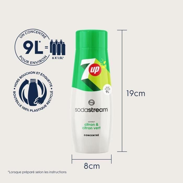 SODASTREAM Concentrado 7UP 440ml Lote de 6 4 SODASTREAM Concentrado 7UP 440ml Lote de 6 4