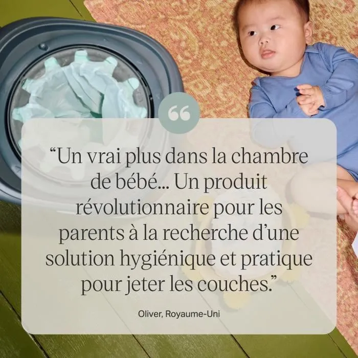 Tommee Tippee Bandeja para Pañales Twist & Click Blanco, Contenedor para Pañales con Aislamiento de Olores y Gérmenes 5