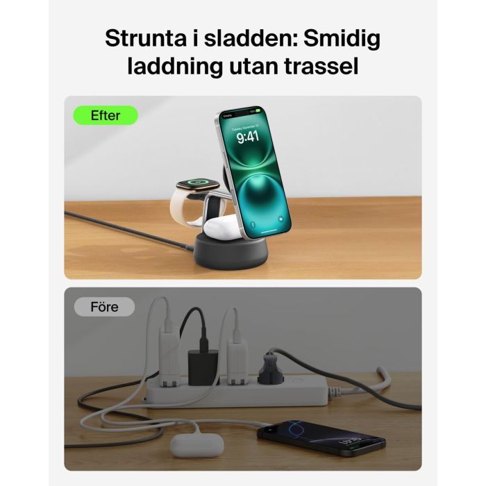 Cargador Inalámbrico Belkin WIZ040KQCH Negro 5 Cargador Inalámbrico Belkin WIZ040KQCH Negro 5