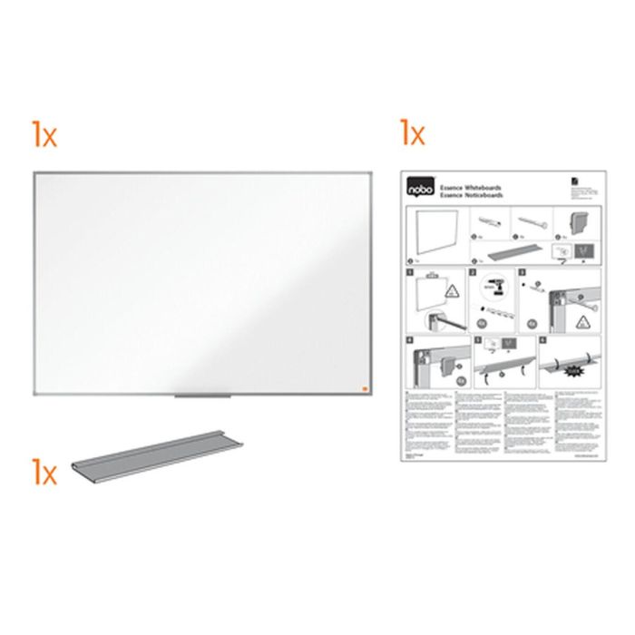 Pizarra magnética Nobo Essence Blanco Acero 90 x 60 cm 1 Pizarra magnética Nobo Essence Blanco Acero 90 x 60 cm 1