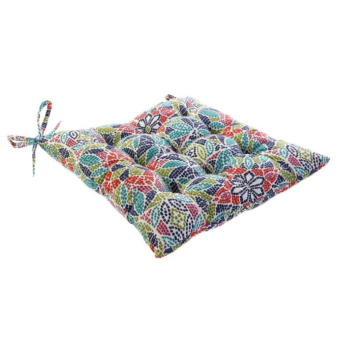 Cojin Silla DKD Home Decor Multicolor 43 x 5 x 43 cm 2 Cojin Silla DKD Home Decor Multicolor 43 x 5 x 43 cm 2