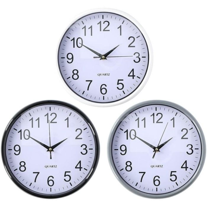 Reloj de Pared Ø 25 x 3 cm Multicolor Polipropileno 0 Reloj de Pared Ø 25 x 3 cm Multicolor Polipropileno 0