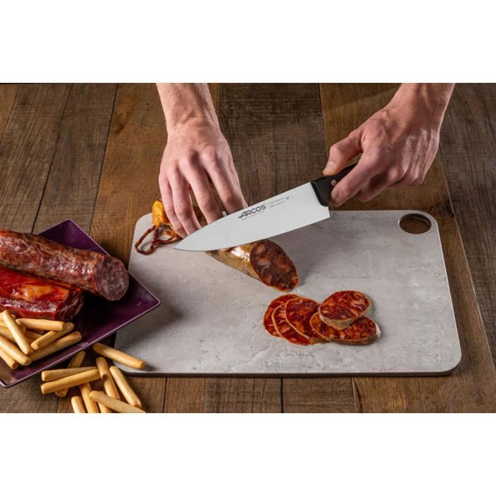 Arcos Cuchillo Cocinero Serie Universal Pro 200 mm Acero Nitrum® Ultra Duradero Mango Antibacterias Bactiproof Silver 5 Arcos Cuchillo Cocinero Serie Universal Pro 200 mm Acero Nitrum® Ultra Duradero Mango Antibacterias Bactiproof Silver 5