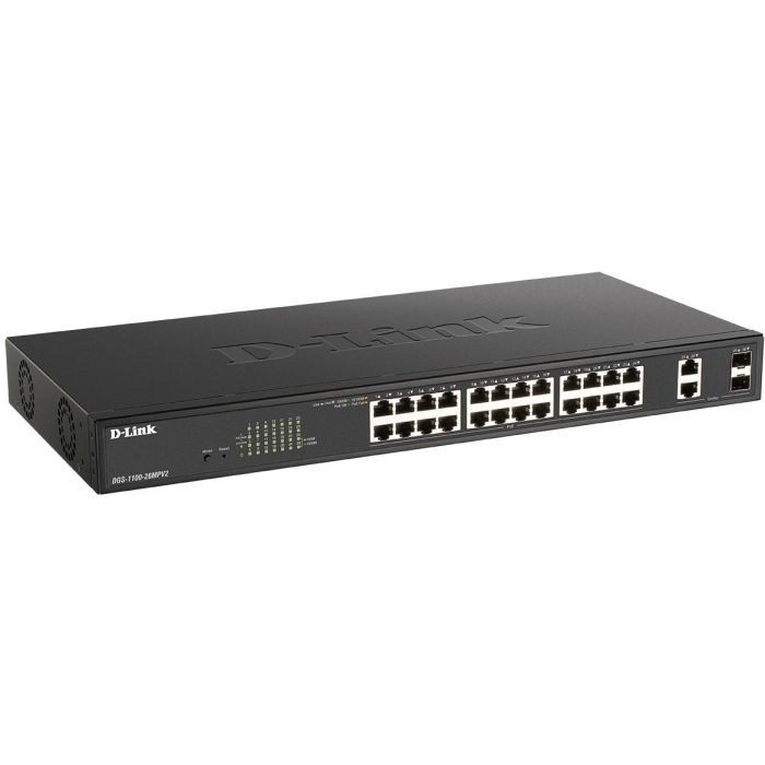 D-Link DGS-1100-26MPV2 Switch Gestionado 24+2 Puertos RM PoE+ Rack Mount 2 D-Link DGS-1100-26MPV2 Switch Gestionado 24+2 Puertos RM PoE+ Rack Mount 2