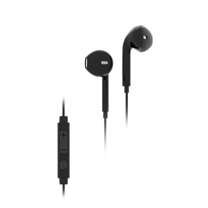 Elbe AU-N15-MIC Auriculares Intra-auditivos con Micro Negros para Smartphone 2 Elbe AU-N15-MIC Auriculares Intra-auditivos con Micro Negros para Smartphone 2