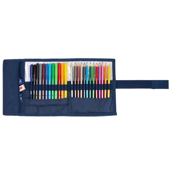 Portatodo Benetton Damero Azul marino 7 x 20 x 7 cm 27 Piezas 2