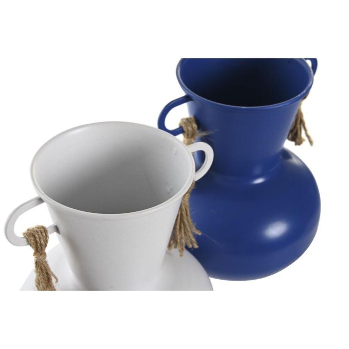 Jarron Atlantico DKD Home Decor Blanco Azul Marino 12 x 16 x 12 cm (2 Unidades) 1 Jarron Atlantico DKD Home Decor Blanco Azul Marino 12 x 16 x 12 cm (2 Unidades) 1