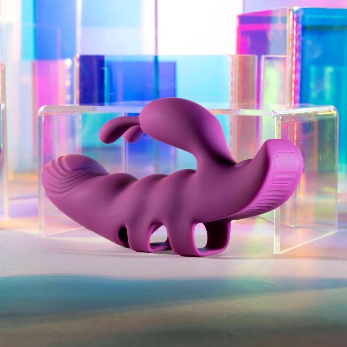 Vibrador Doble Estimulación Evolved Playboy Morado 12 Vibrador Doble Estimulación Evolved Playboy Morado 12