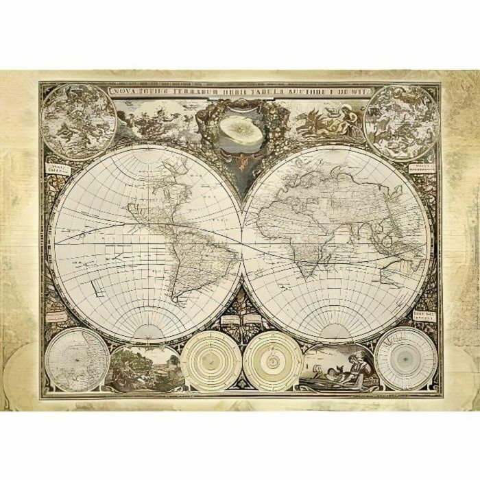 SCHMIDT SPIELE Mapa del Mundo Histórico Adulto Puzzle - 2000 Piezas