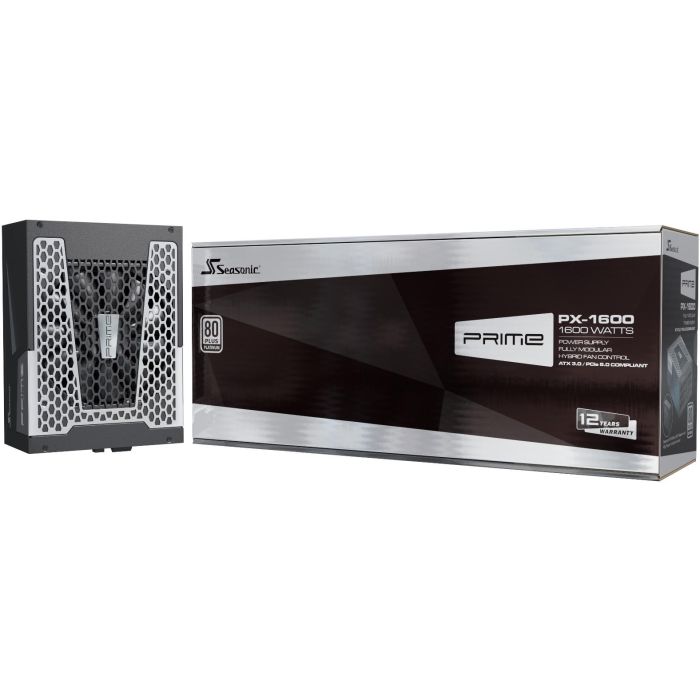 Seasonic PRIME PX-1600 Fuente de Alimentación 1600W 80+ Platinum ATX3.1 10 Seasonic PRIME PX-1600 Fuente de Alimentación 1600W 80+ Platinum ATX3.1 10