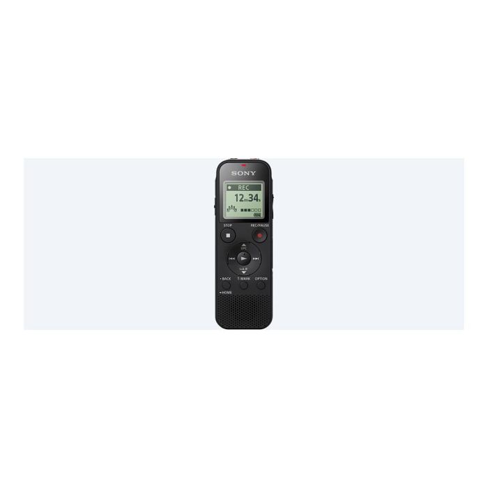 SONY ICD-PX470 - Grabadora de voz digital (4GB, Negro, 159h de grabación, LPCM/MP3, Micrófono, Pantalla, USB)