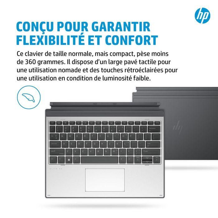 HP Elite x2 G8 Premium Keyboard - Teclado español desmontable para HP Elite x2 G8 Tablet, privacidad con un toque 12