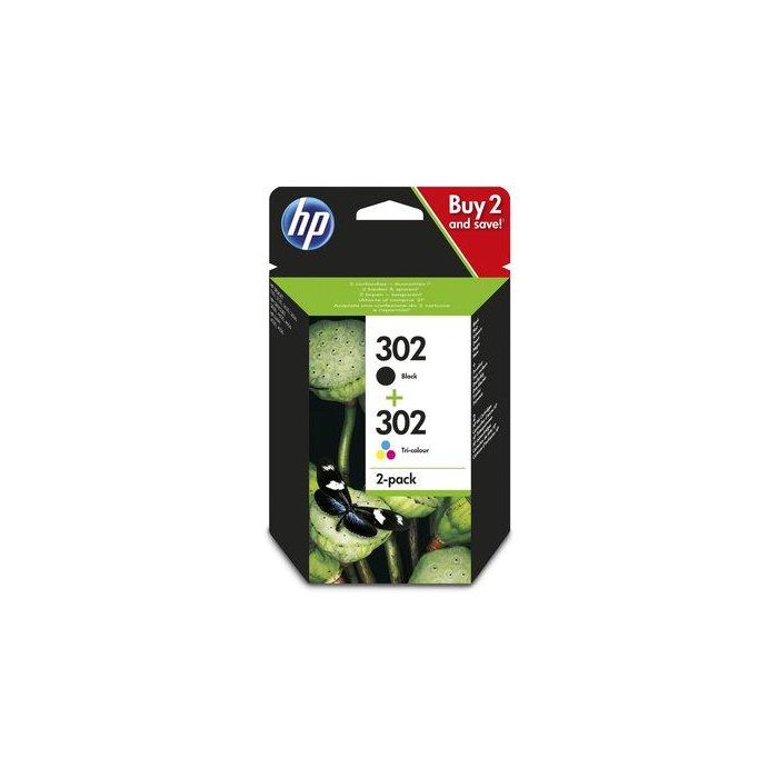 HP OfficeJet 3830 Pack 2 Cartuchos F6U66AE (nº302) + F6U65AE (nº302)