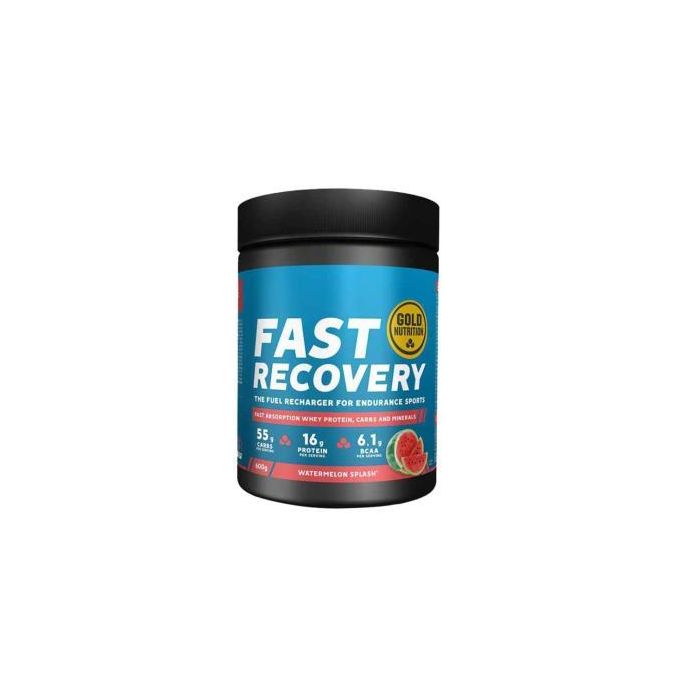 GOLD NUTRITION Fast Recovery, Bebida Recuperadora Muscular Sandía 600g para reponer energía y apoyar la síntesis muscular