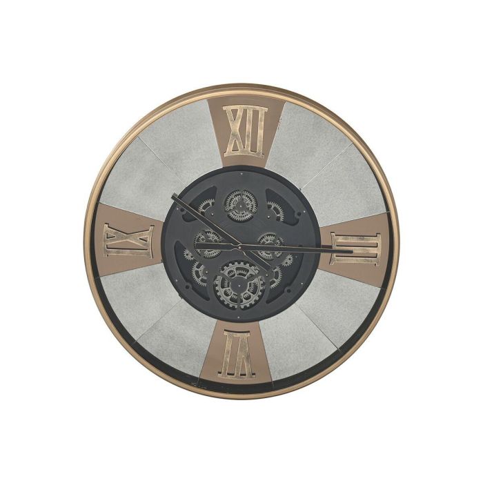 Reloj Pared Vintage DKD Home Decor Negro Dorado 9.5 x 80 x 80 cm