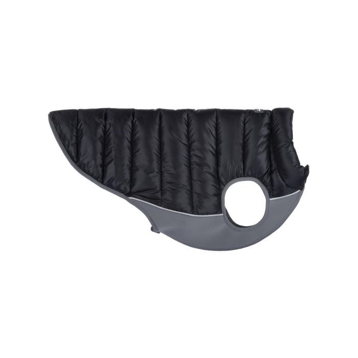 Red Dingo Abrigo Puffer Acolchado Reversible para Perro, Ligero, Resistente al Viento con Neopreno Protector, Negro-Gris 35 cm