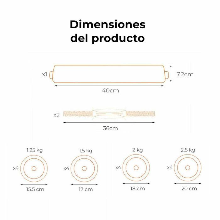 Mancuernas Xiaomi ORMANC30V2 30 kg 30 Kg 2