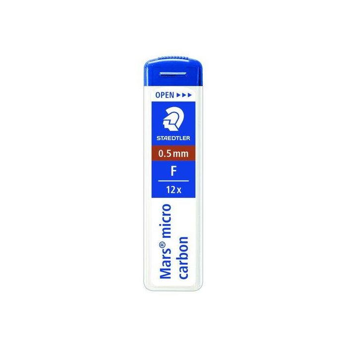 Minas Staedtler 250 Mars Micro Carbon 0,5 - F (Tubo De 12) 12 unidades