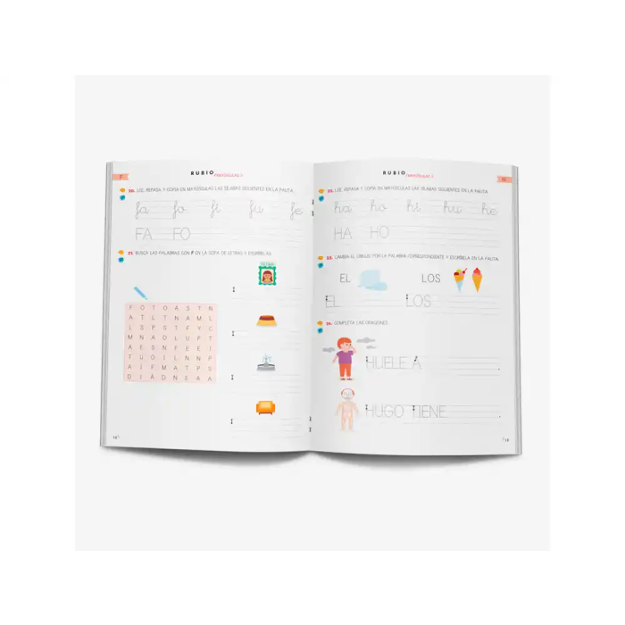 Rubio Cuaderno Caligrafía Mayúsculas 3 Lectoescritura Ejercicios A-Z para Niños 4+ Años 1 Rubio Cuaderno Caligrafía Mayúsculas 3 Lectoescritura Ejercicios A-Z para Niños 4+ Años 1