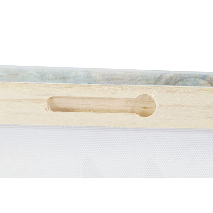DKD Home Decor Cuadro Mediterráneo de Lienzo con Conchas, Multicolor y Diseños Variados - Set 8 Cuadros Decorativos 40x40x2 cm 3