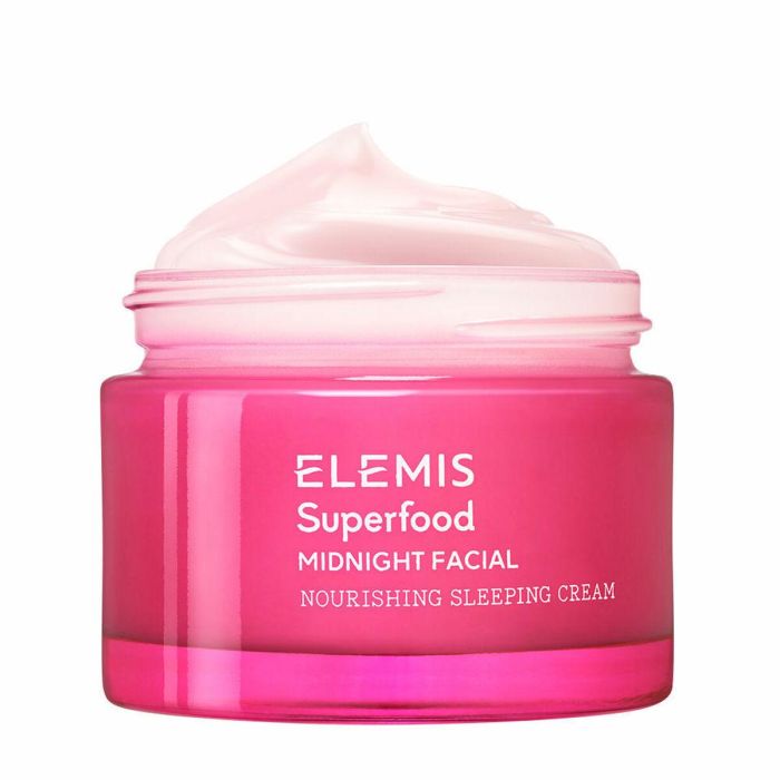 Elemis SUPERFOOD midnight facial Crema Facial Hidratante Prebiótica Nocturna Piel Seca y Deshidratada con Camu Camu y Cacao 50 ml 1