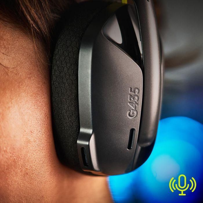 Auriculares Gaming Inalámbrico con Micrófono Logitech G435/ Bluetooth/ Negros y Amarillos 4 Auriculares Gaming Inalámbrico con Micrófono Logitech G435/ Bluetooth/ Negros y Amarillos 4