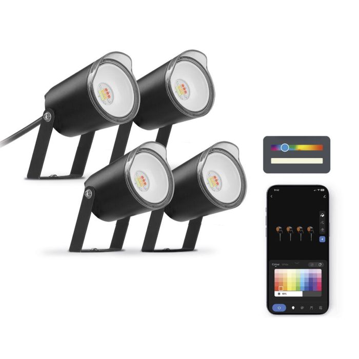 Foco LED KSIX SmartLED Negro (3000K) Foco LED KSIX SmartLED Negro (3000K)