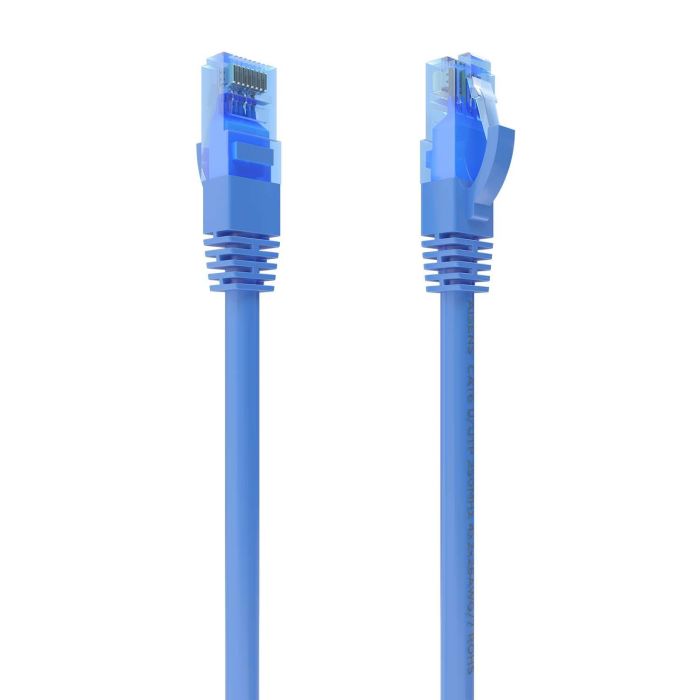 AISENS - CABLE DE RED LATIGUILLO RJ45 CAT.6 UTP AWG26 CCA, AZUL, 1.0M
