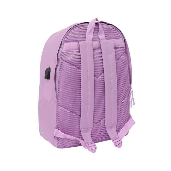 Safta Mochila Portátil 15,6" + USB Munich Básicos Lila 31x44x18 cm 6 Safta Mochila Portátil 15,6" + USB Munich Básicos Lila 31x44x18 cm 6