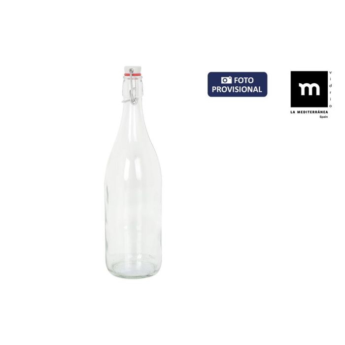Botella de Cristal La Mediterránea Mecano Vidrio 1 L (6 Unidades) 3 Botella de Cristal La Mediterránea Mecano Vidrio 1 L (6 Unidades) 3