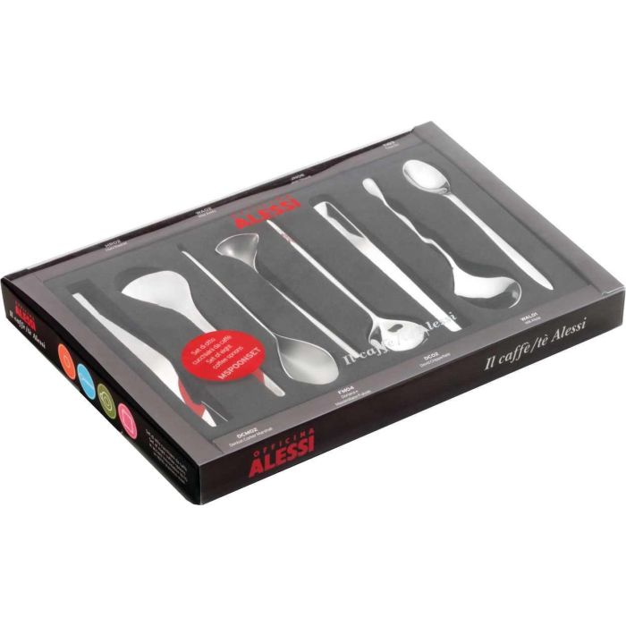 Alessi MSPOONSET Set 8 Cucharillas Café Acero Inoxidable 18/10 Diseño Miriam Mirri 1