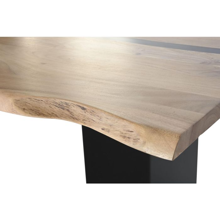 DKD Home Decor Mesa Comedor Acacia Metal 100 x 76 x 200 cm Moderno 3