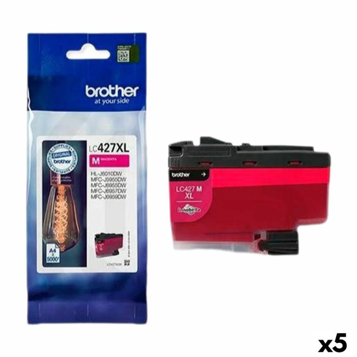 Cartucho de Tinta Original Brother HL-J6010DW, MFCJ5955DW, MFCJ6955DW, MFCJ6957DW, MFCJ6959DW Magenta (5 Unidades)