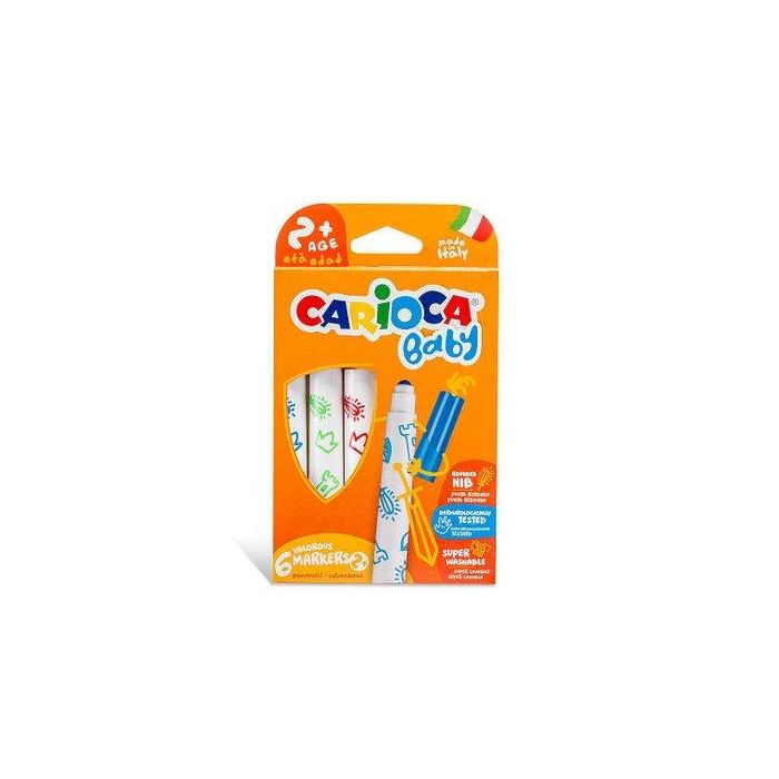 Carioca Rotulador Carioca Baby Caja 6 Unidades Colores Surtidos Para Niños A Partir de 2 Años