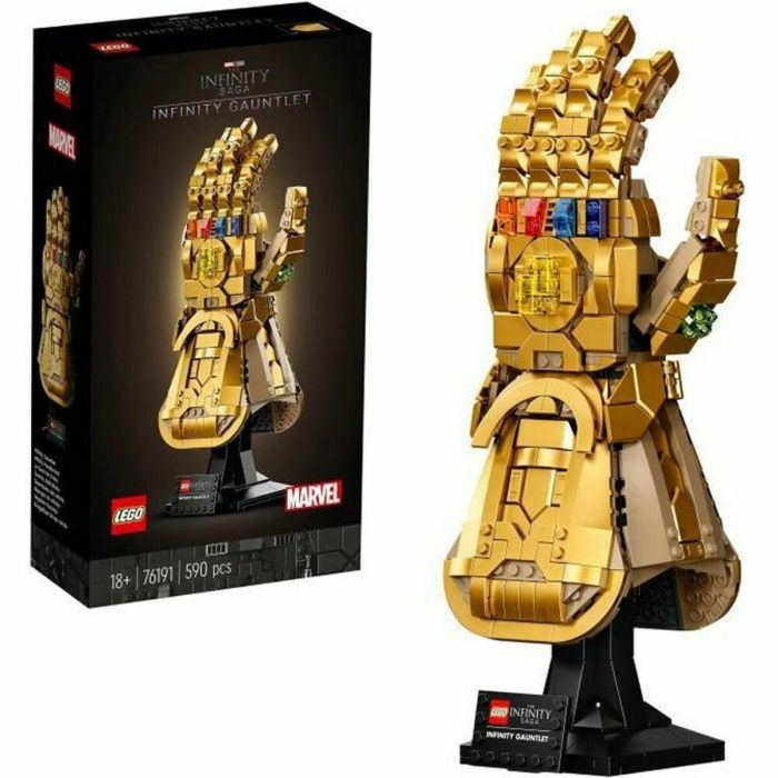 LEGO 76191 Marvel Infinity Gauntlet - Thanos Guantelete del Infinito, set de construcción para adultos, decoración y regalo