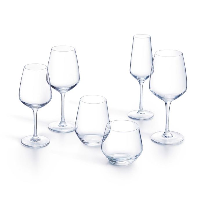 Luminarc Copa Flauta Vinetis Vidrio 23 cL Pack 6 Unidades Transparente Brillo Apto Lavavajillas Fabricado en Francia Libre de Plomo 1