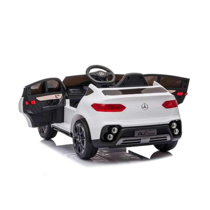 Mercedes Benz Coche Eléctrico GLC Blanco, Batería 12V, 105x68x50 cm, con Mando RC Runruntoys para Niños 3+ Años 1 Mercedes Benz Coche Eléctrico GLC Blanco, Batería 12V, 105x68x50 cm, con Mando RC Runruntoys para Niños 3+ Años 1