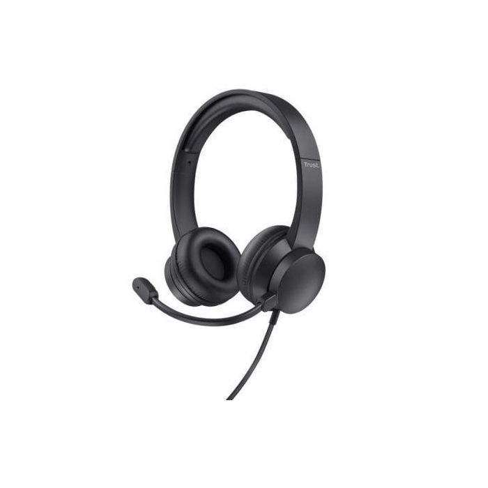 Trust Auriculares Hs-150 Estéreo Jack 3.5 mm Con Micrófono Flexible Ajustable Negro Trust Auriculares Hs-150 Estéreo Jack 3.5 mm Con Micrófono Flexible Ajustable Negro