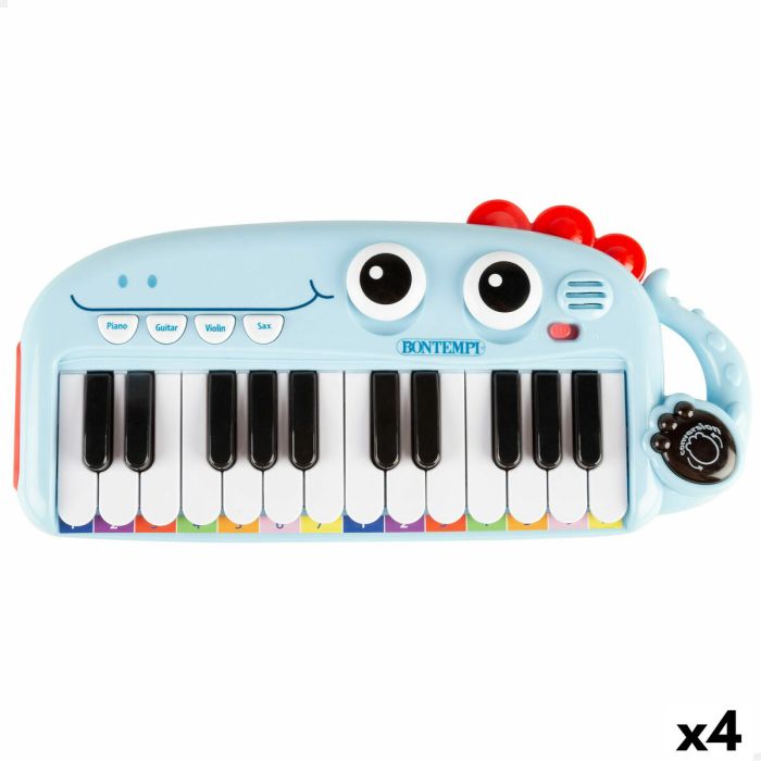 Piano Educativo Aprendizaje Bontempi Dino 30 x 4 x 14 cm (4 Unidades) 6