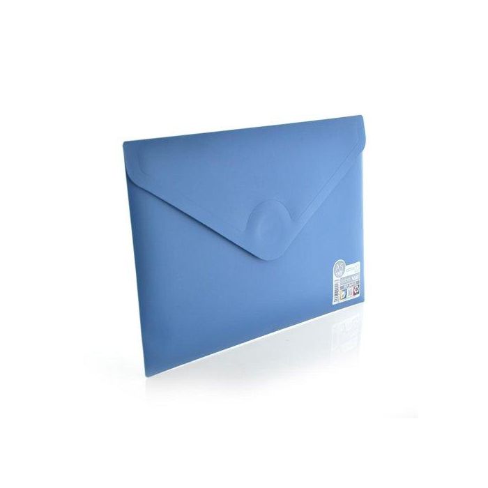 Dosier Sobre Office Box Pp Velcro A5 Vital Colors Azul (Set de 10)
