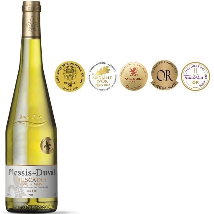 Plessis-Duval 2019 Muscadet Sevre et Maine sur Lie - Vino blanco del Loira