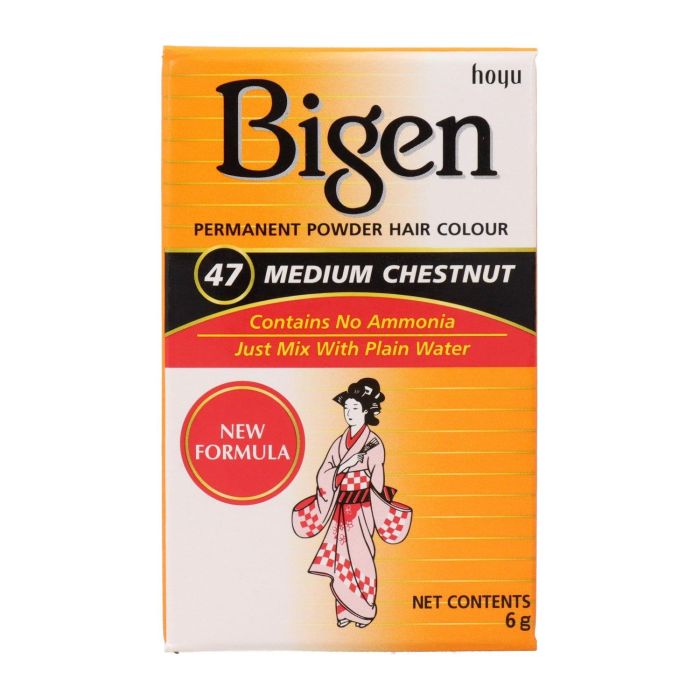 Bigen 47 Medium Chestnut 6 Gr - Coloración Baño de Color