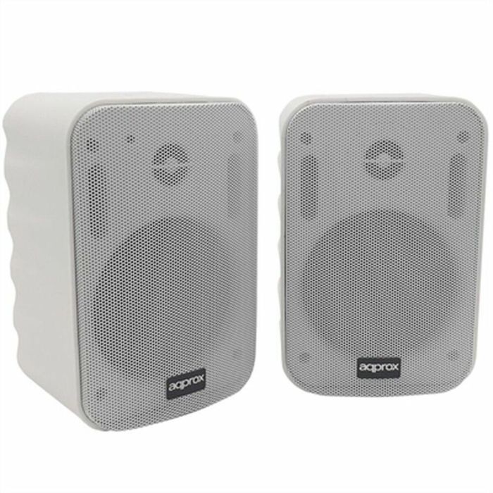 Approx APPSPK15X2 Altavoces Autoamplificados 30W 2.0 Blancos con Woofer 5" y Tweeter 1/2", Soportes Pared y Controles de Agudos/Bajos 0 Approx APPSPK15X2 Altavoces Autoamplificados 30W 2.0 Blancos con Woofer 5" y Tweeter 1/2", Soportes Pared y Controles de Agudos/Bajos 0