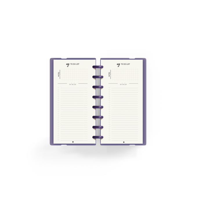 Carchivo Ingeniox Planificador Semanal My Week Malva 105x210 mm - 52 Semanas Sin Fecha y To-Do List, Papel Premium FSC 4
