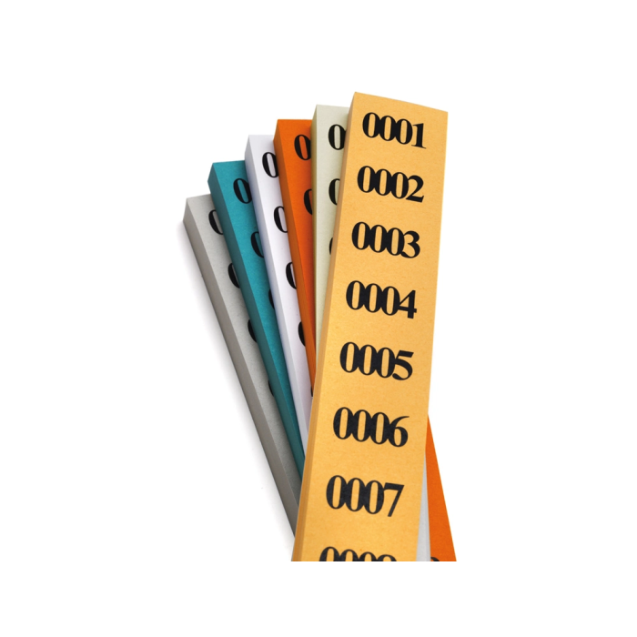 Liderpapel Tira de Rifa Sencilla 1 al 1000 Talonario Engomado 10 Números por Tira 1