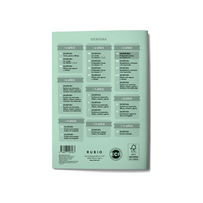 Rubio Cuaderno de Escritura Nº 05 (Set de 10) para Niños a partir de 5 Años, Aprendizaje del Abecedario, Frases y Números con Ejercicios de Repetición (Set de 10) 2 Rubio Cuaderno de Escritura Nº 05 (Set de 10) para Niños a partir de 5 Años, Aprendizaje del Abecedario, Frases y Números con Ejercicios de Repetición (Set de 10) 2