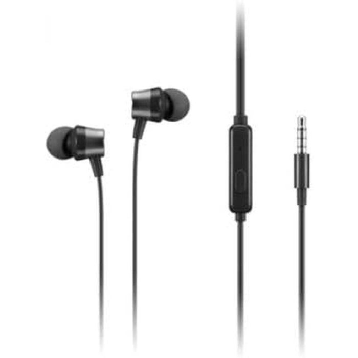 Lenovo Auriculares In-Ear Gen II con Micrófono Integrado, Sonido Potente y Ajuste Cómodo, Negro 3