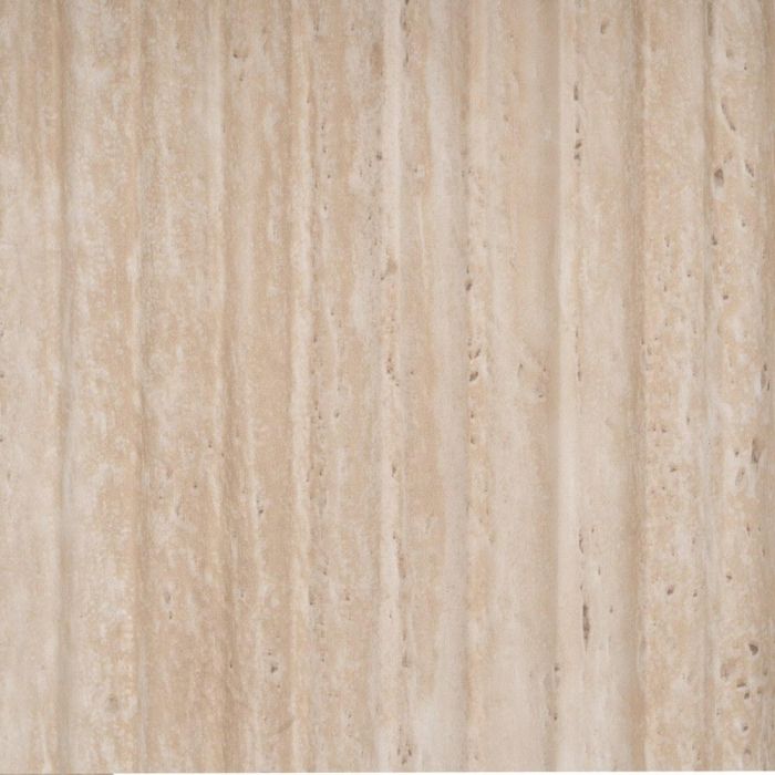 Mesa Comedor Beige Piedra Mdf Decoración 90 X 90 X 76 cm