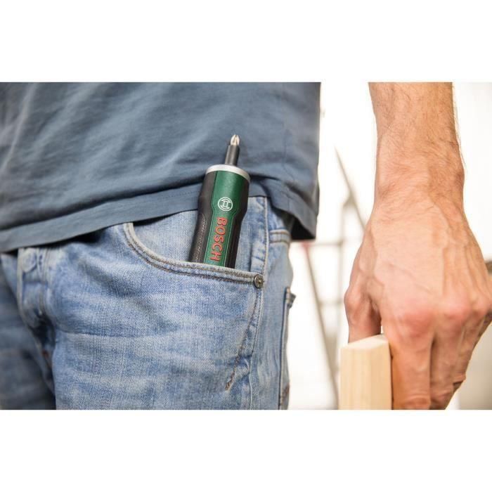 Bosch Destornillador Inalámbrico PushDrive - Batería de Iones de Litio, Función Push & Go, Par Ajustable, Portabrocas Magnético Hexagonal 5 Bosch Destornillador Inalámbrico PushDrive - Batería de Iones de Litio, Función Push & Go, Par Ajustable, Portabrocas Magnético Hexagonal 5