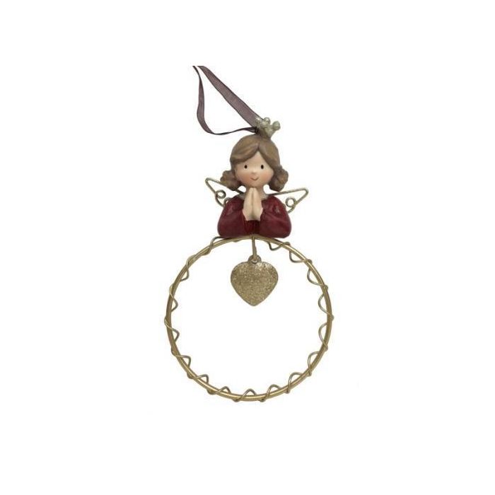 DKD Home Decor Figuras Navideñas Tradicionales de Resina, Decoración para Navidad 3x13.5x9 cm - Pack 6 Unidades Modelos Surtidos 1
